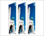 cross banner display