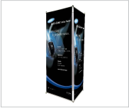 three sided banner display