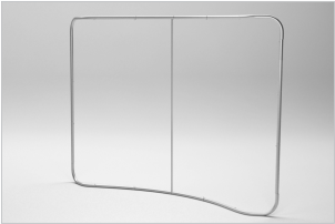 pop-up display tension fabric structura montata