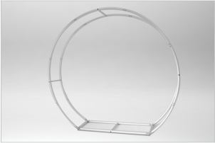 ring display tension fabric structura montata